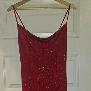 Cowl neck cocktail dress